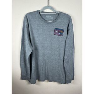 Eddie Bauer Long Sleeve Mountain graphic Men's shirt sz 2XL